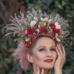 Květinová čelenka Čelenka pro družičku Čelenka pro nevěstu