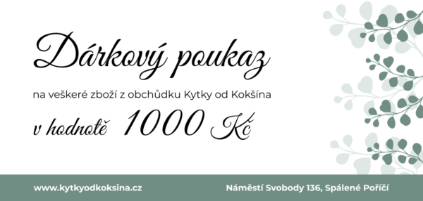 Dárkový poukaz 1000